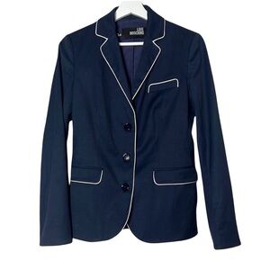 Love Moschino Navy/White Trim Blazer